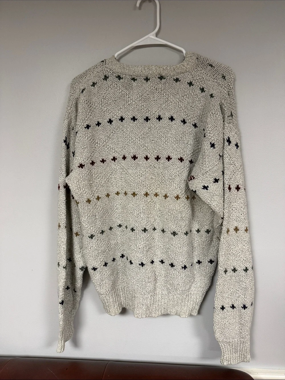 Liberty Vintage  Warm Heavy-weinght 100% Cotton Knit Crew Neck Sweater S- L